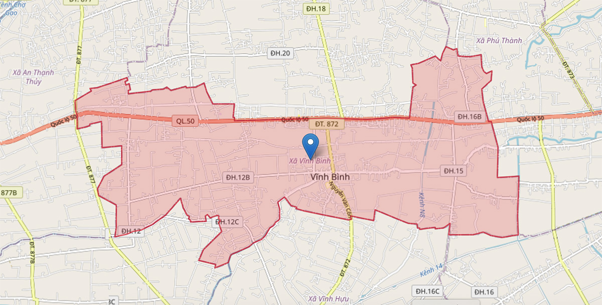 Ban do xa Vinh Binh